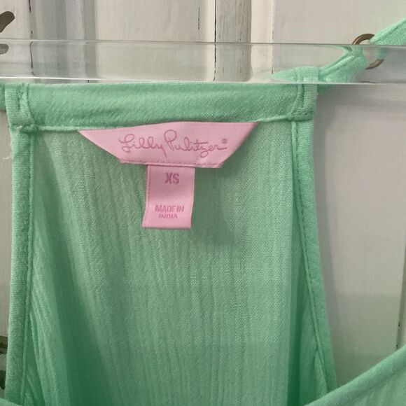 Lilly Pulitzer Racerback Tank Top Women's XS Lime Green - Picture 4 of 11